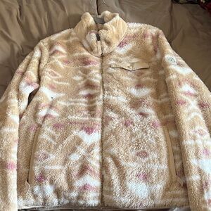 Cozy Patterned Fleece Jacket